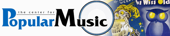 Center for Popular Music horizontal logo