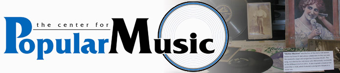 Center for Popular Music horizontal logo