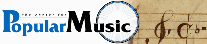 Center for Popular Music horizontal logo