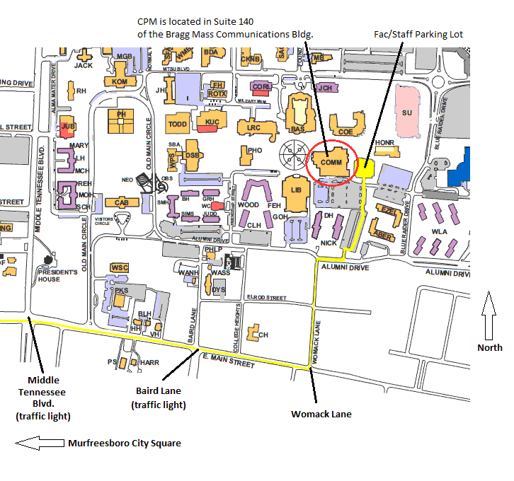 Campus Map to CPM