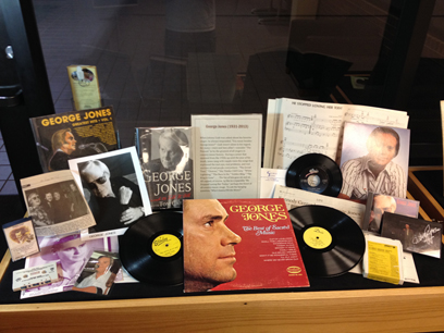 The George Jones exhibit at the Center for Popular Music